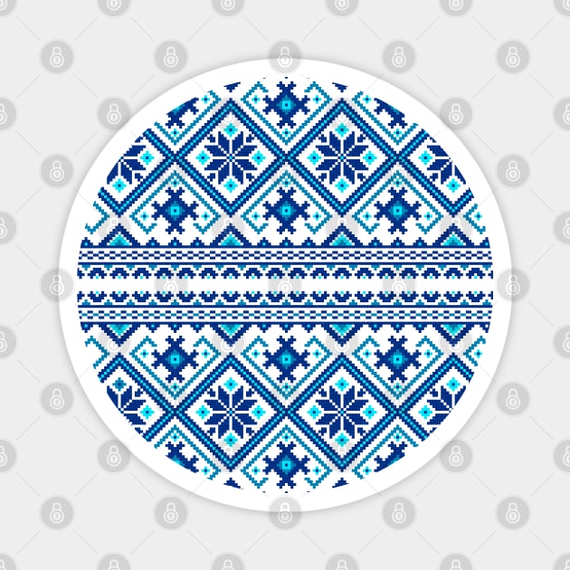 Ethnic blue ornament #8 Magnet by GreekTavern